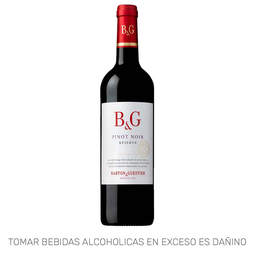 Vino Tinto BARTON & GUESTIER Reserva Pinot Noir Botella 750ml
