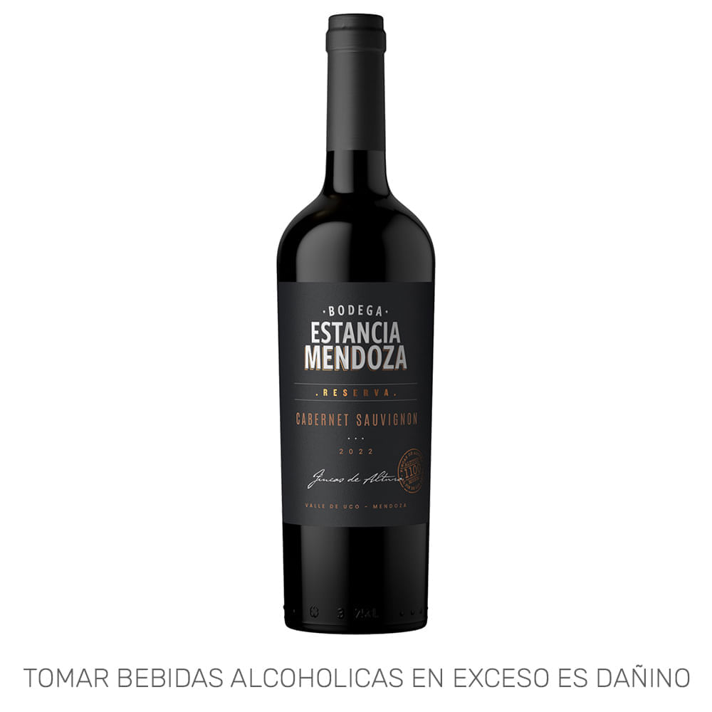 Vino Tinto ESTANCIA MENDOZA Reserva Cabernet Sauvignon Botella 750ml Vino Tinto ESTANCIA MENDOZA Reserva Cabernet Sauvignon Botella 750ml