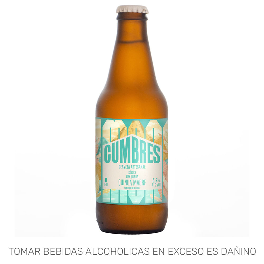 Cerveza CUMBRES Quinua Madre Botella 330ml Cerveza CUMBRES Quinua Madre Botella 330ml