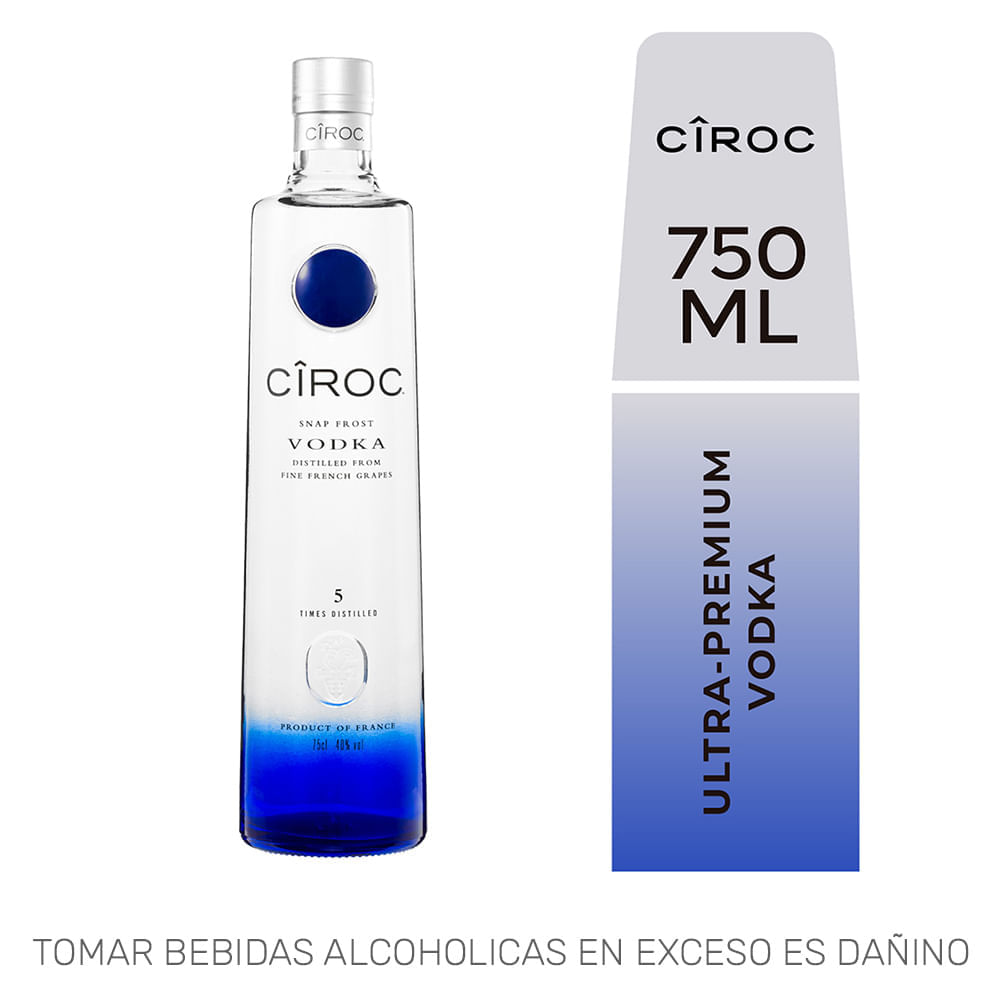 Vodka CIROC Botella 750ml