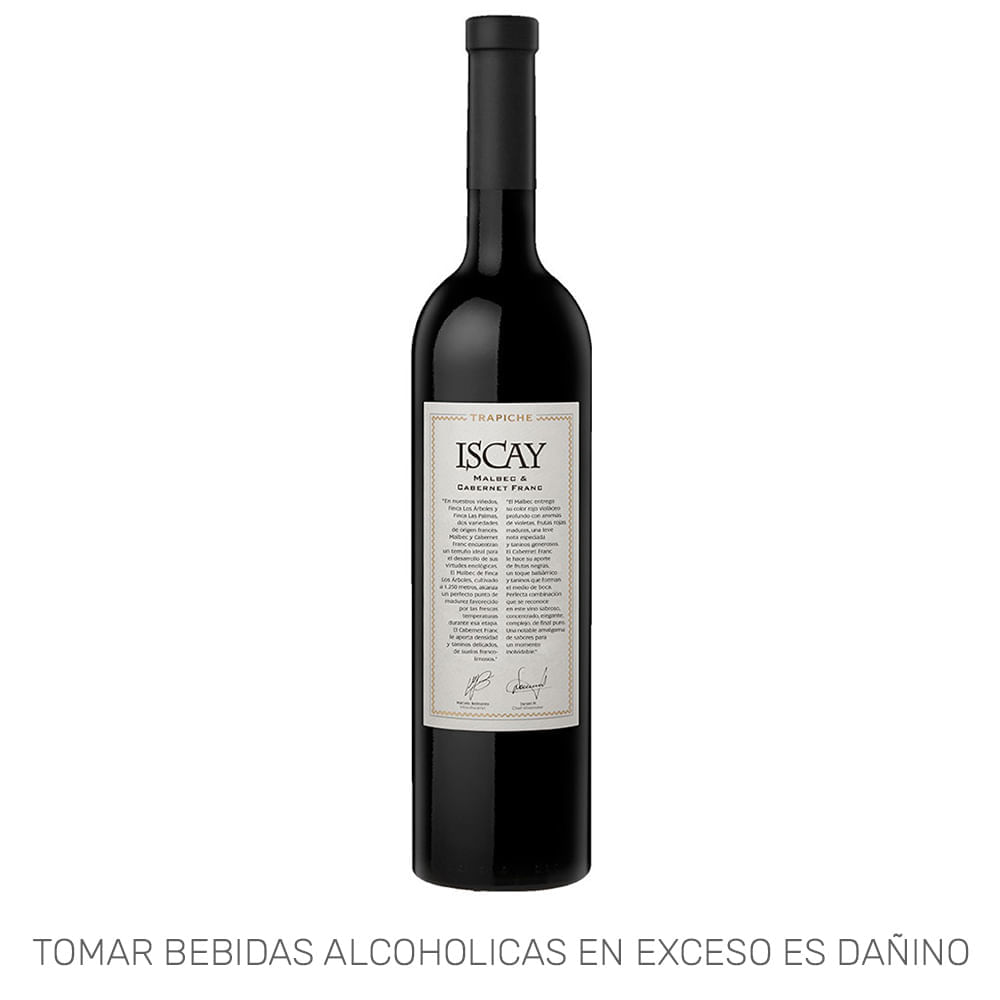 Vino Tinto TRAPICHE Iscay Malbec & Cabernet Franc Botella 750ml Vino Tinto TRAPICHE Iscay Malbec & Cabernet Franc Botella 750ml
