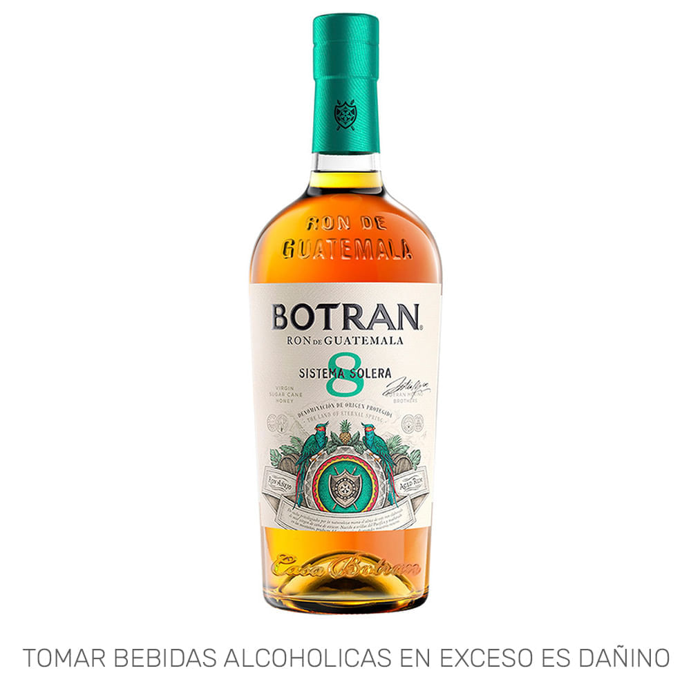 Ron BOTRAN Añejo 8 Años Botella 750ml Ron BOTRAN Añejo 8 Años Botella 750ml