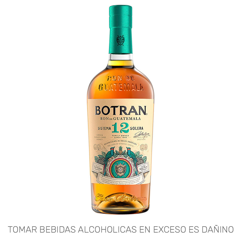 Ron BOTRAN Añejo 12 Solera Botella 750ml Ron BOTRAN Añejo 12 Solera Botella 750ml