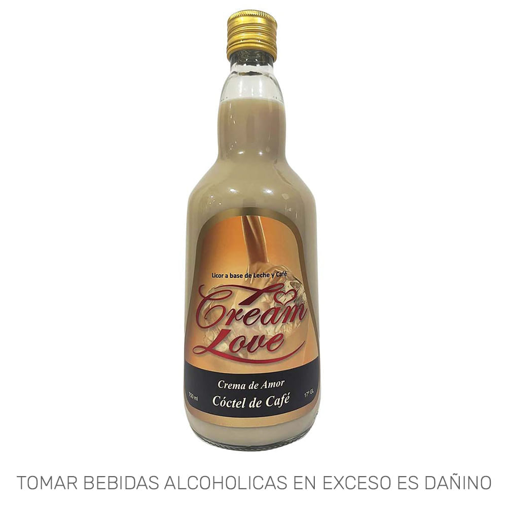 Licor de Café CREAM LOVE Botella 750ml Licor de Café CREAM LOVE Botella 750ml