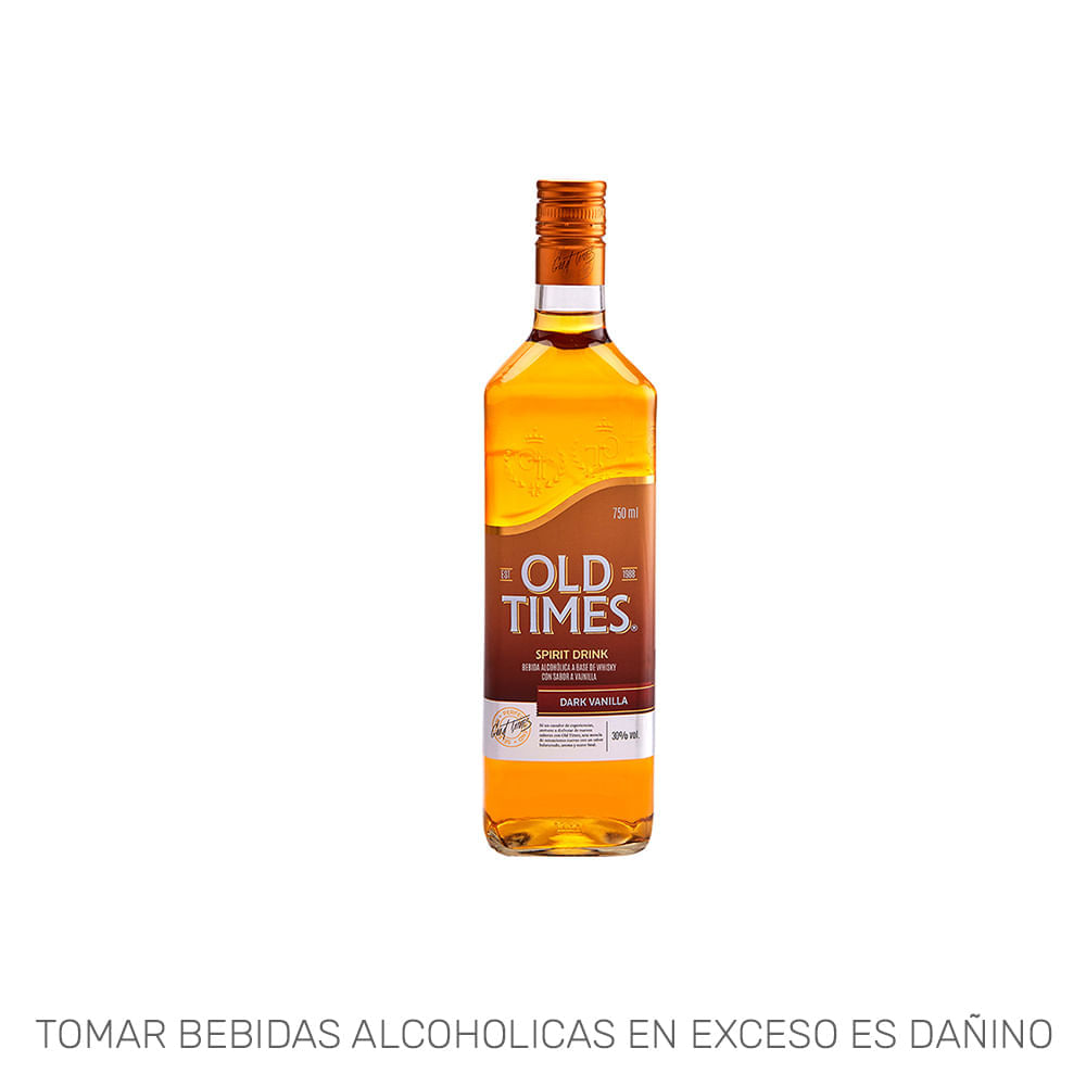 Whisky OLD TIMES Dark Vainilla Botella 750ml