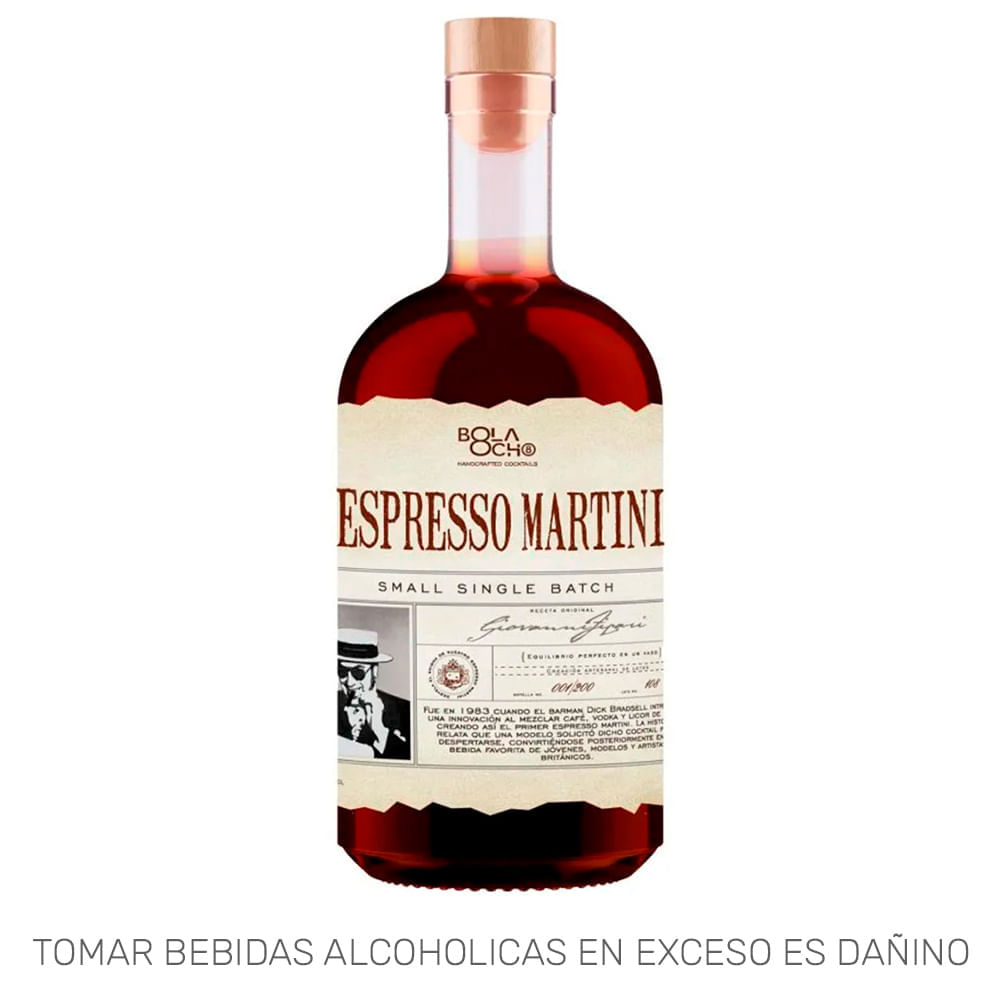 Licor BOLA OCHO Espresso Martini Botella 500ml Licor BOLA OCHO Espresso Martini Botella 500ml