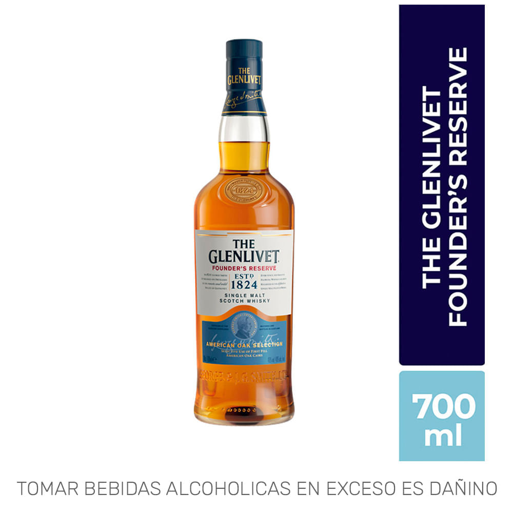 Whisky THE GLENLIVET Founders Botella 700ml Whisky THE GLENLIVET Founders Botella 700ml