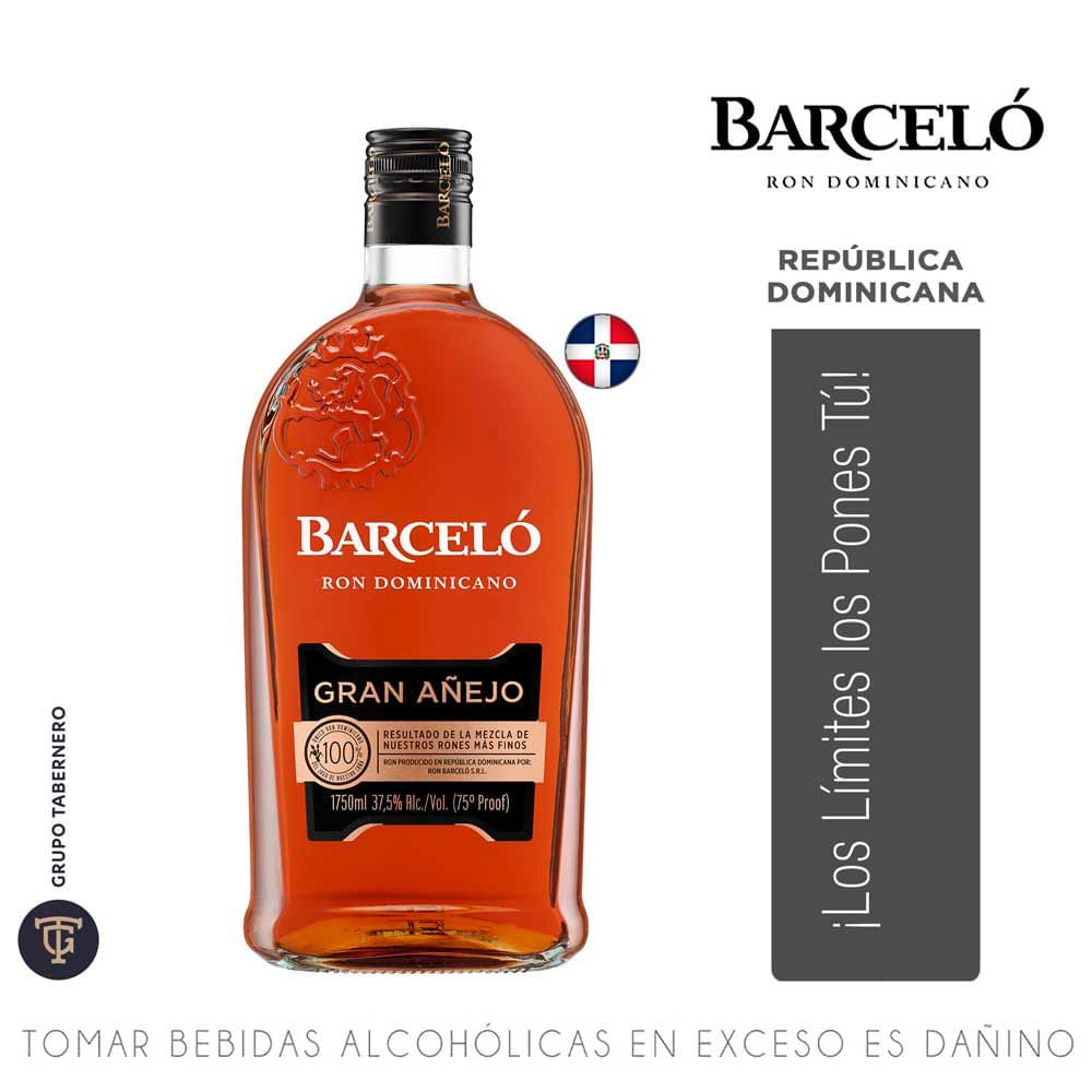 Ron BARCELÓ Gran Añejo Botella 1.75L