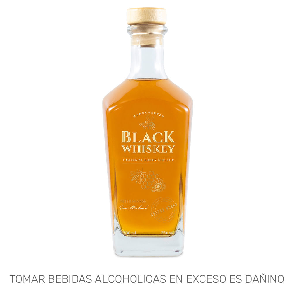 Whiskey BLACK WHISKEY Honey Botella 700ml Whiskey BLACK WHISKEY Honey Botella 700ml