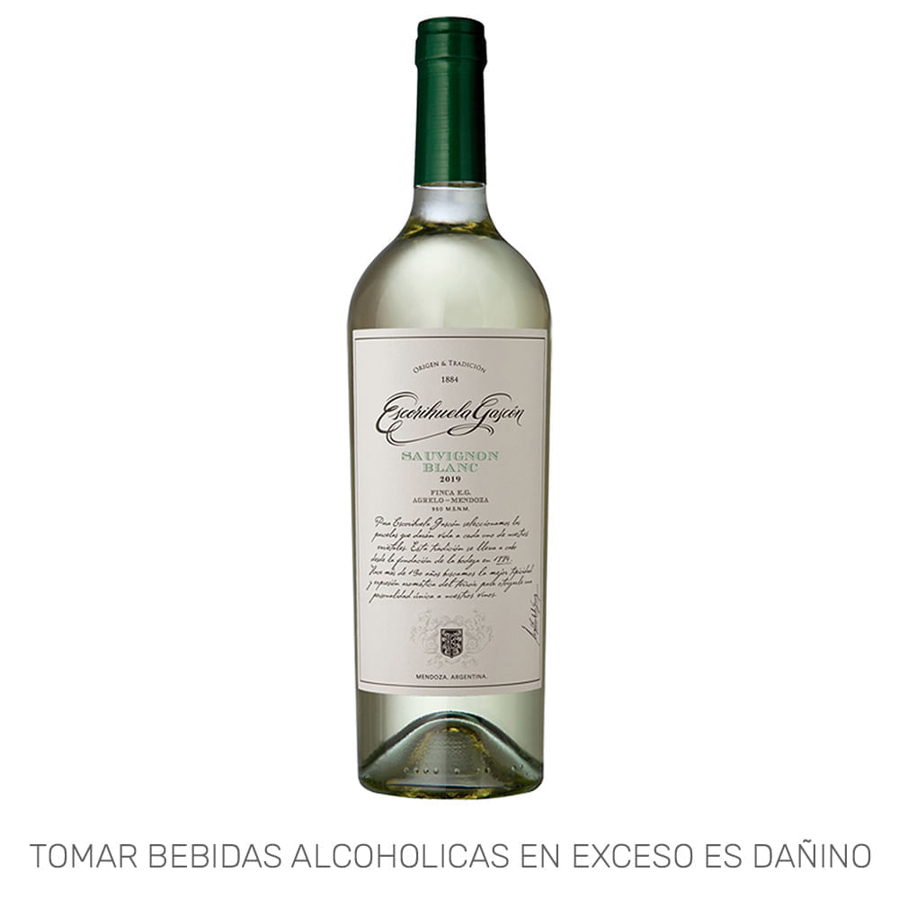 Vino Blanco ESCORIHUELA GASCON Sauvignon Blanc Botella 750ml