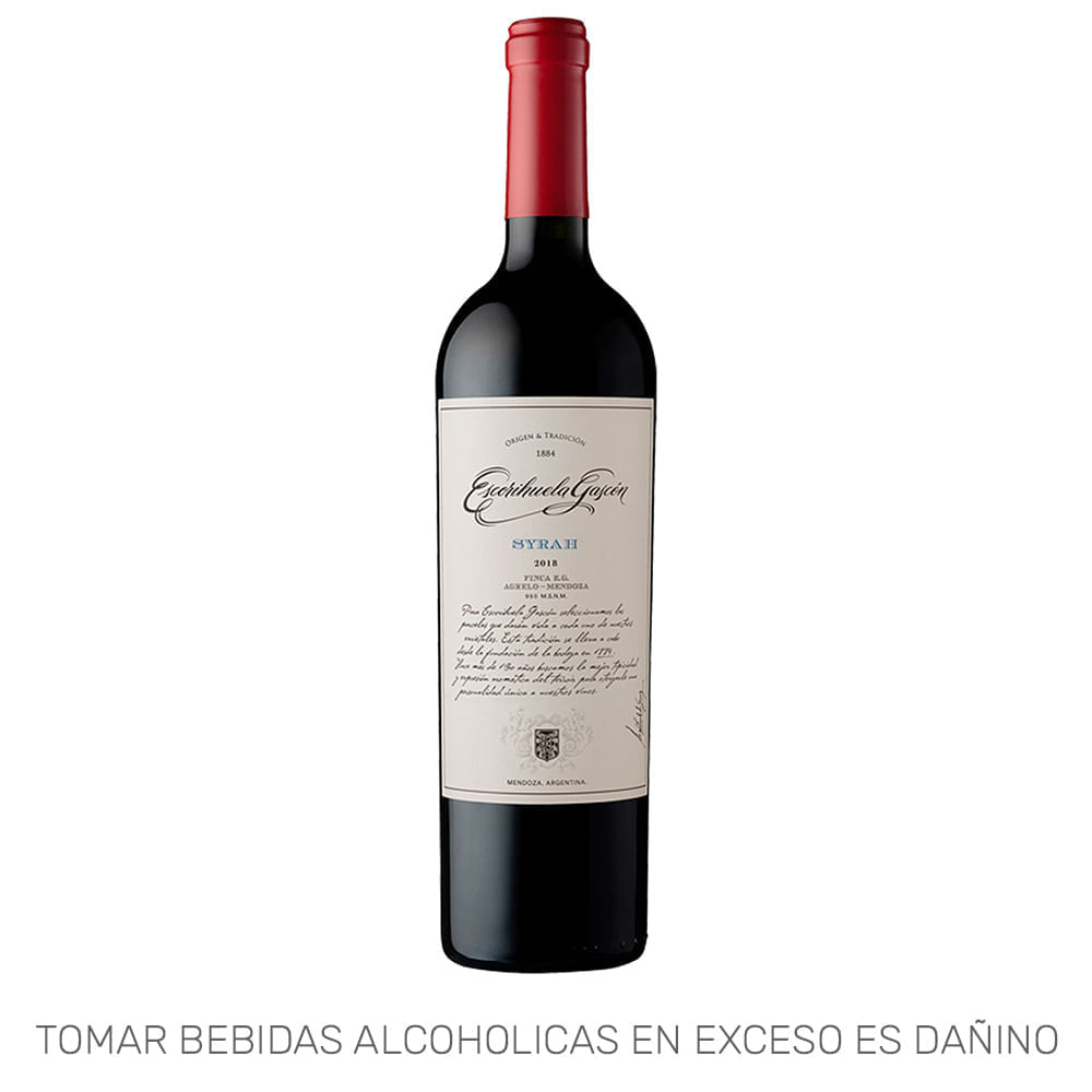 Vino Tinto ESCORIHUELA GASCON Syrah Botella 750ml