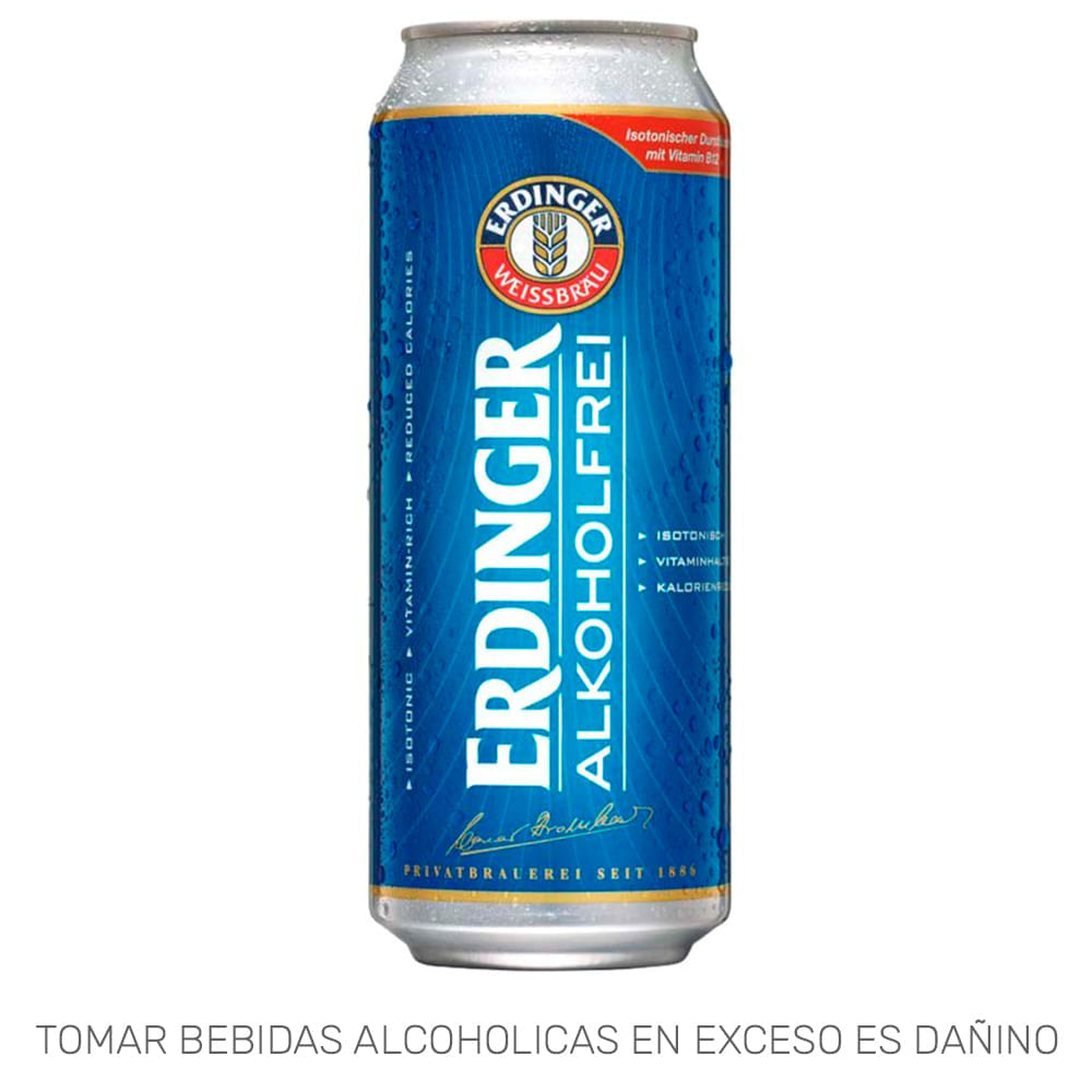 Cerveza sin Alcohol ERDINGER Lata 500ml