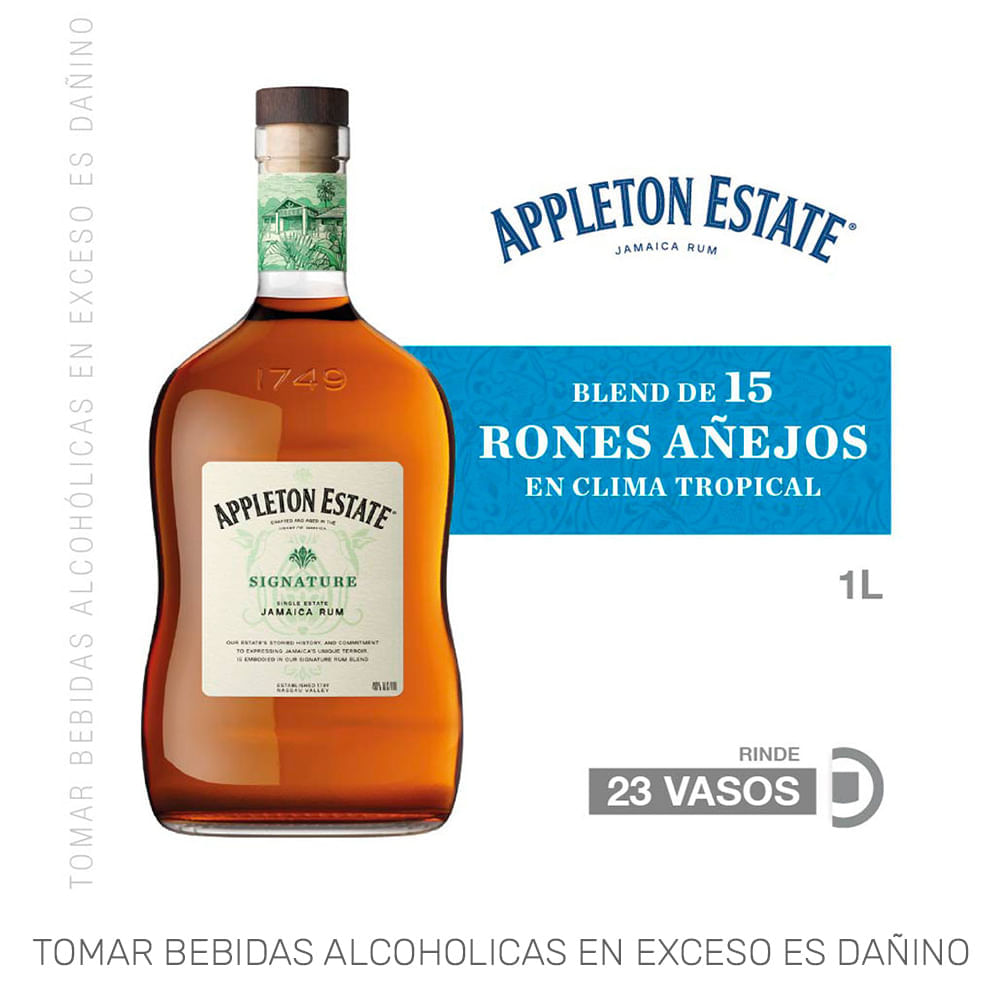 Ron APPLETON Estate Signature Blend Botella 1L Ron APPLETON Estate Signature Blend Botella 1L