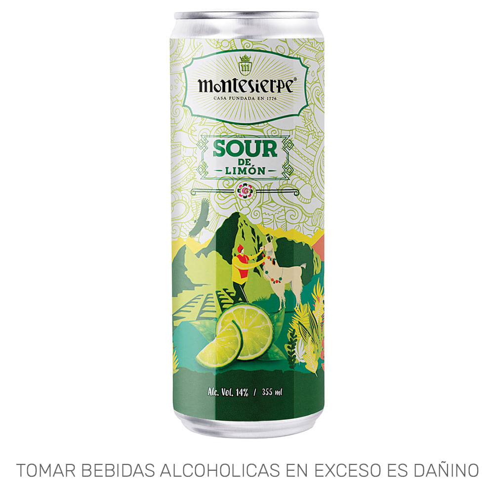 Ready To Drink (RTD) MONTESIERPE Sour Limón Lata 355ml