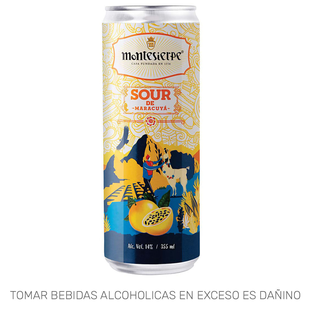 Ready To Drink (RTD) MONTESIERPE Sour Maracuyá Lata 355ml