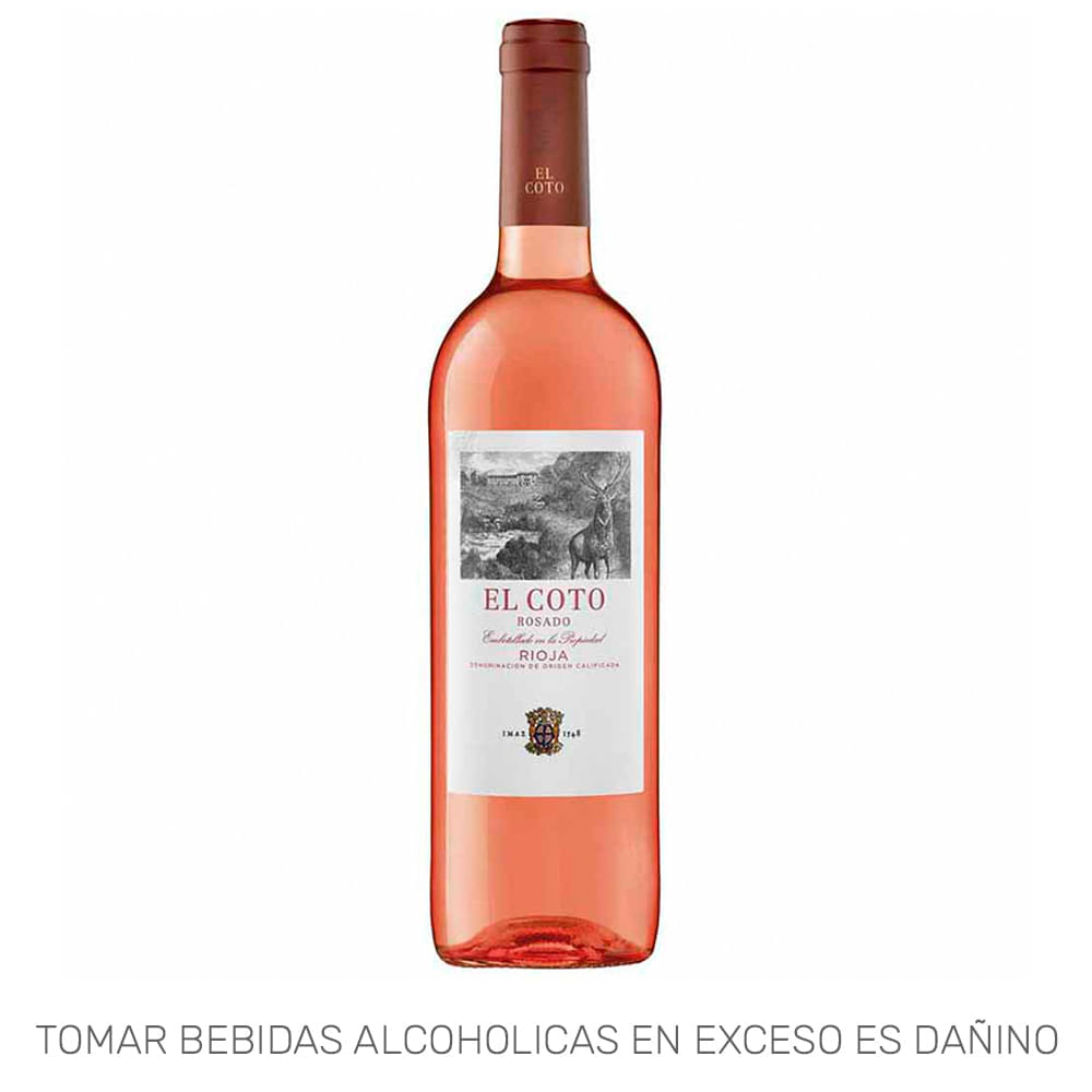 Vino Rosé EL COTO Rioja Botella 750ml