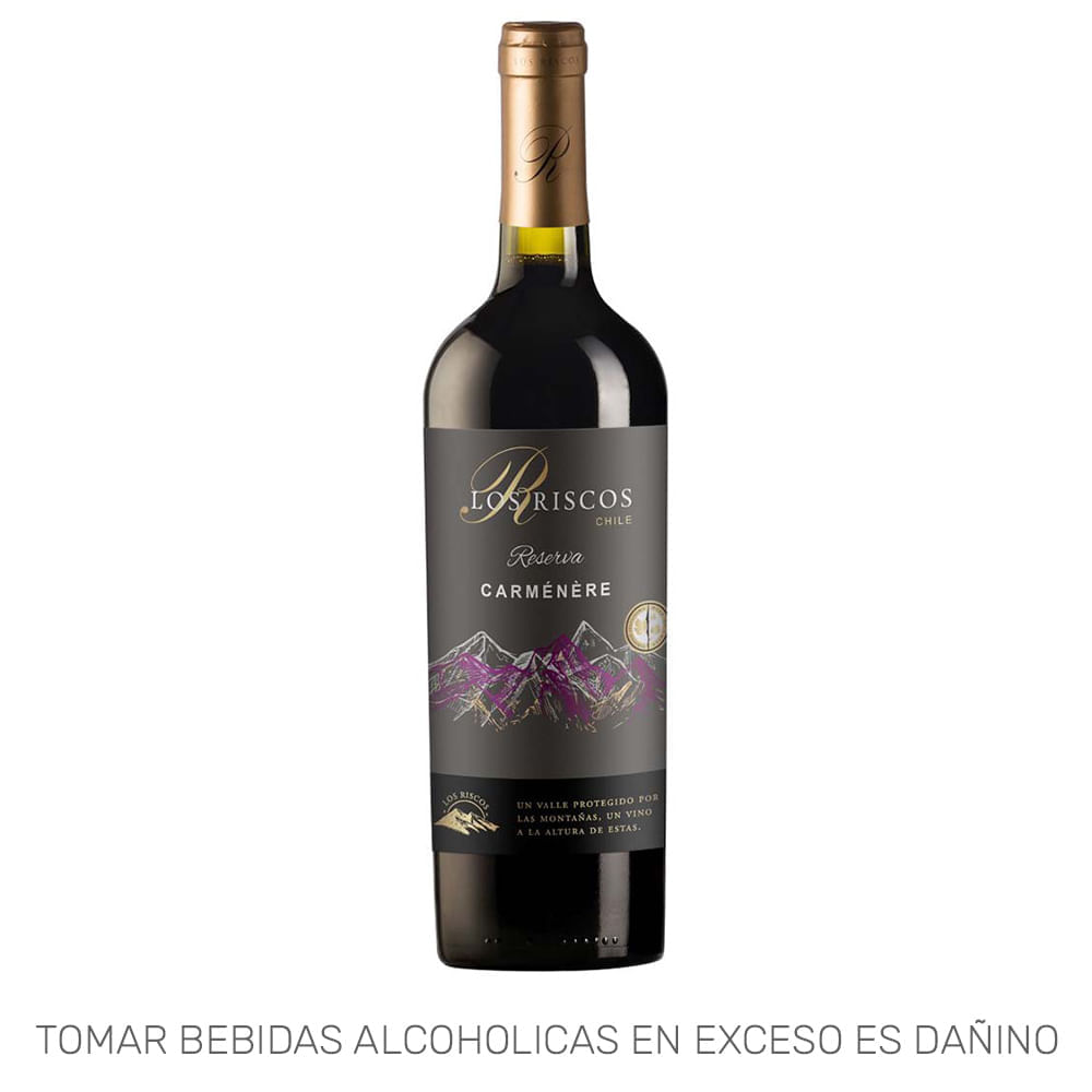 Vino Tinto LOS RISCOS Reservado Camernere Botella 750ml Vino Tinto LOS RISCOS Reservado Camernere Botella 750ml