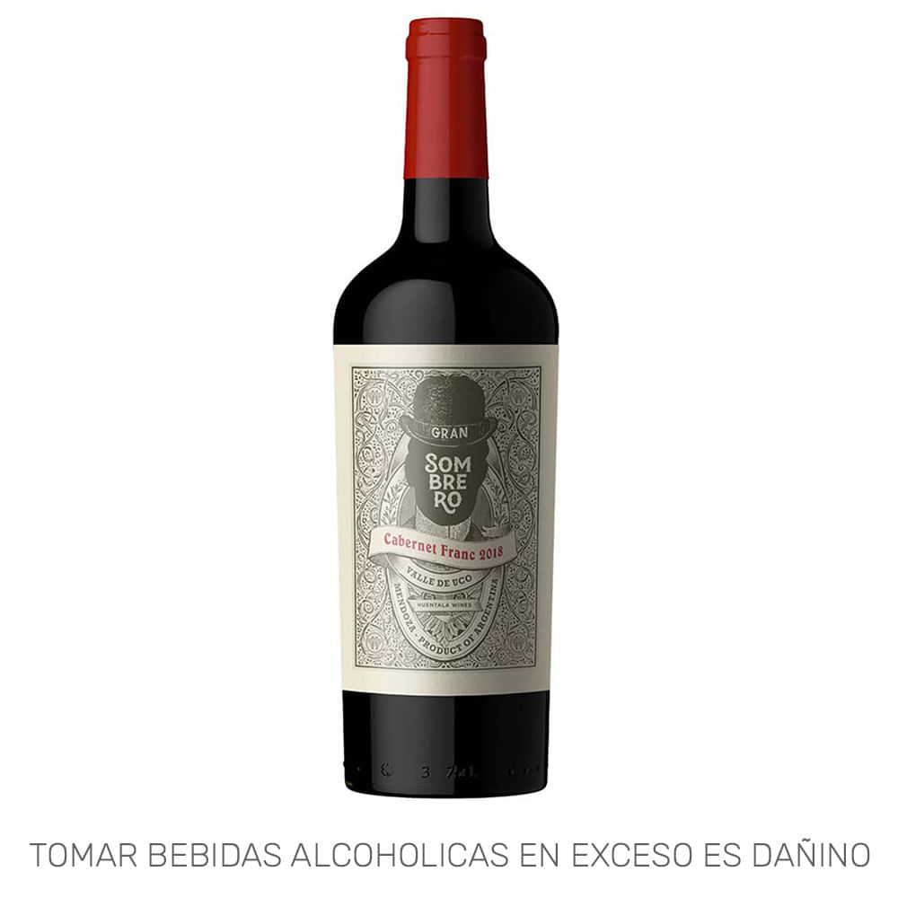 Vino Tinto SOMBRERO Cabernet Franc Botella 750ml