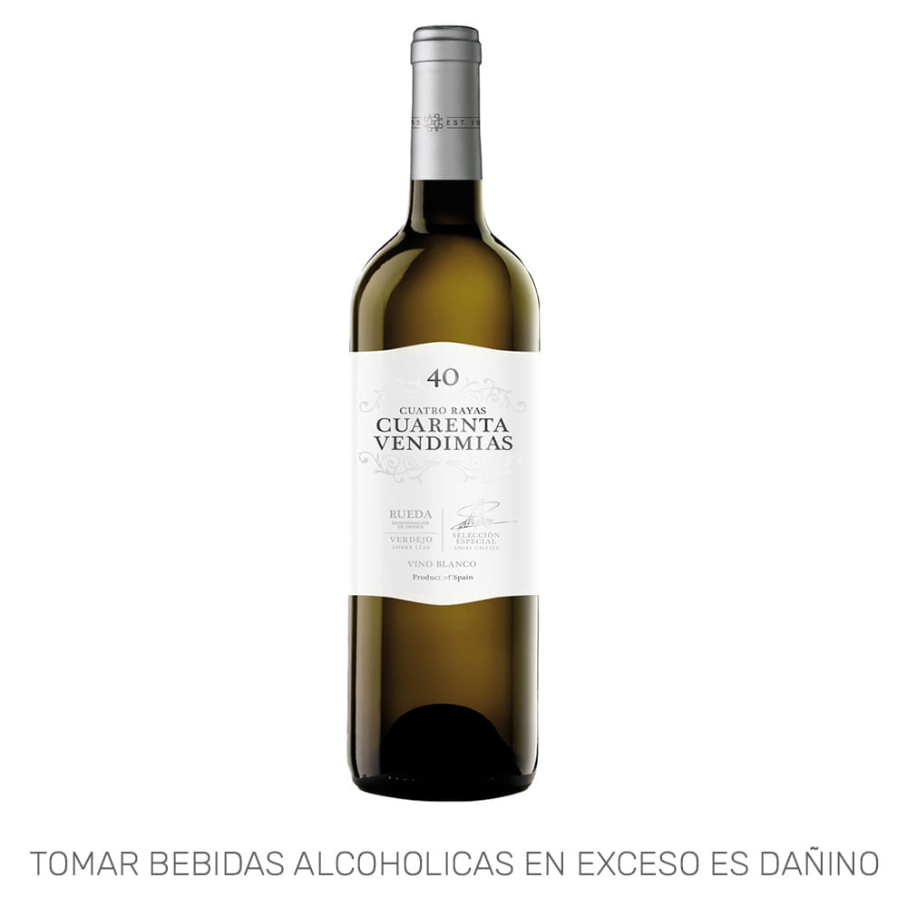 Vino Tinto 40 VENDIMIAS Rueda Verdejo Botella 750ml
