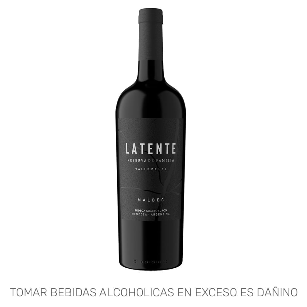 Vino Tinto LATENTE Reserva de Familia Malbec Botella 750ml