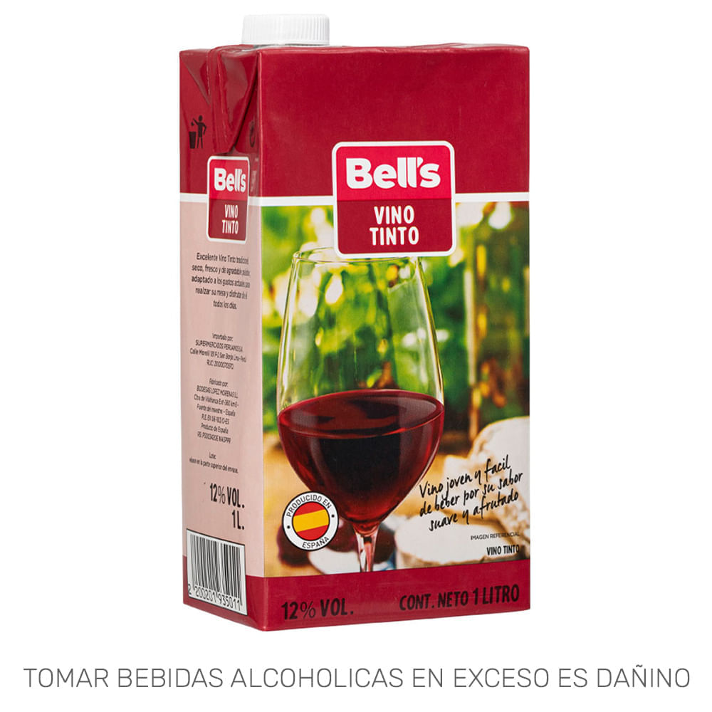 Vinto Tinto BELL'S Caja 1L Vinto Tinto BELL'S Caja 1L