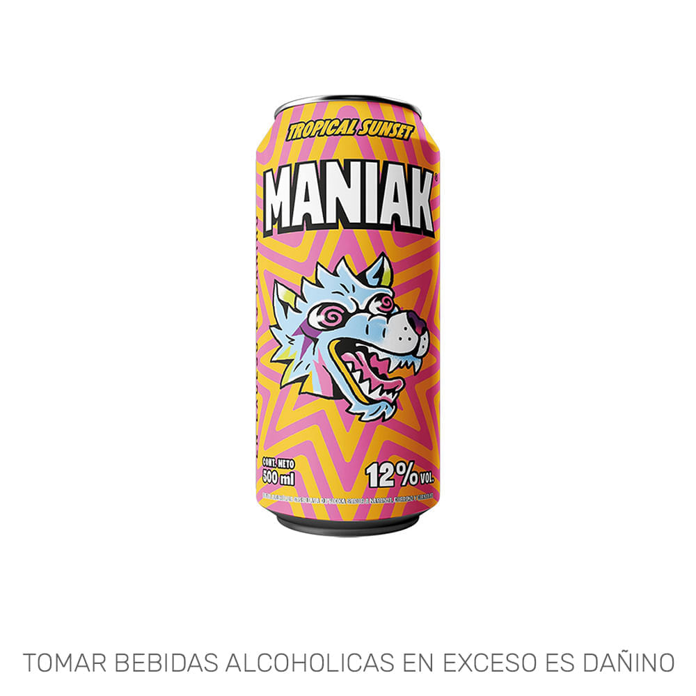 Ready To Drink (RTD) MANIAK Tropical Sunset Lata 500ml