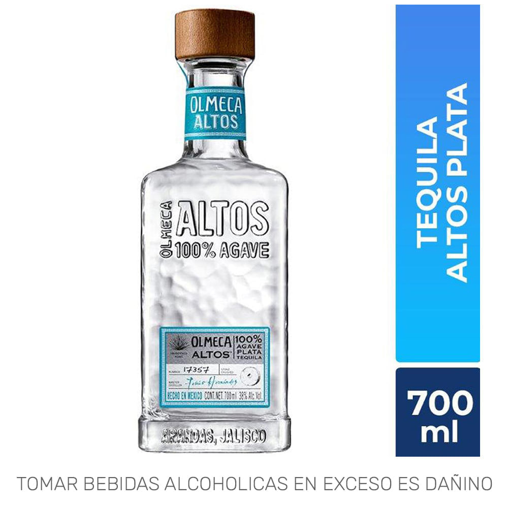Tequila OLMECA ALTOS Blanco Botella 700ml