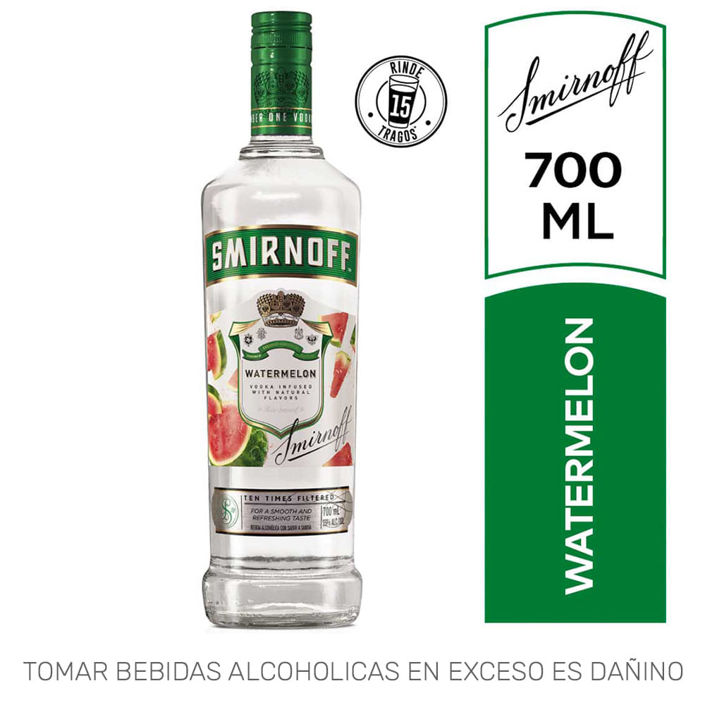 Vodka SMIRNOFF Watermelon Botella 700ml