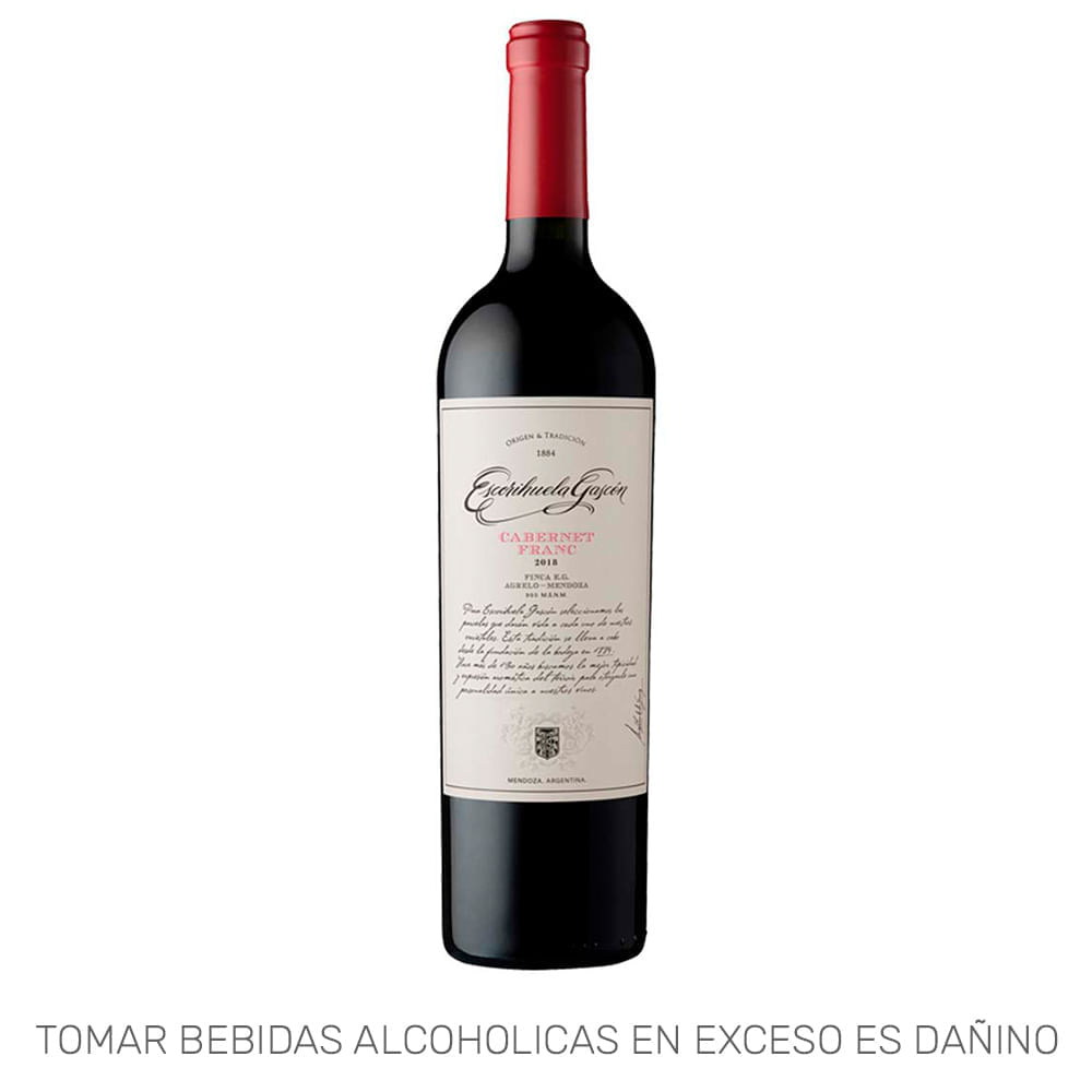 Vino Tinto ESCORIHUELA GASCON Cabernet Franc Botella 750ml
