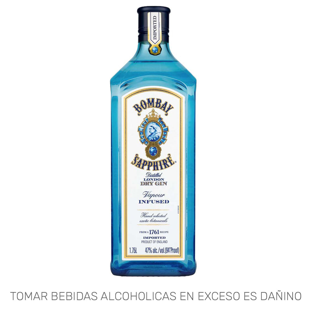Gin BOMBAY SAPPHIRE London Dry Botella 1.75L