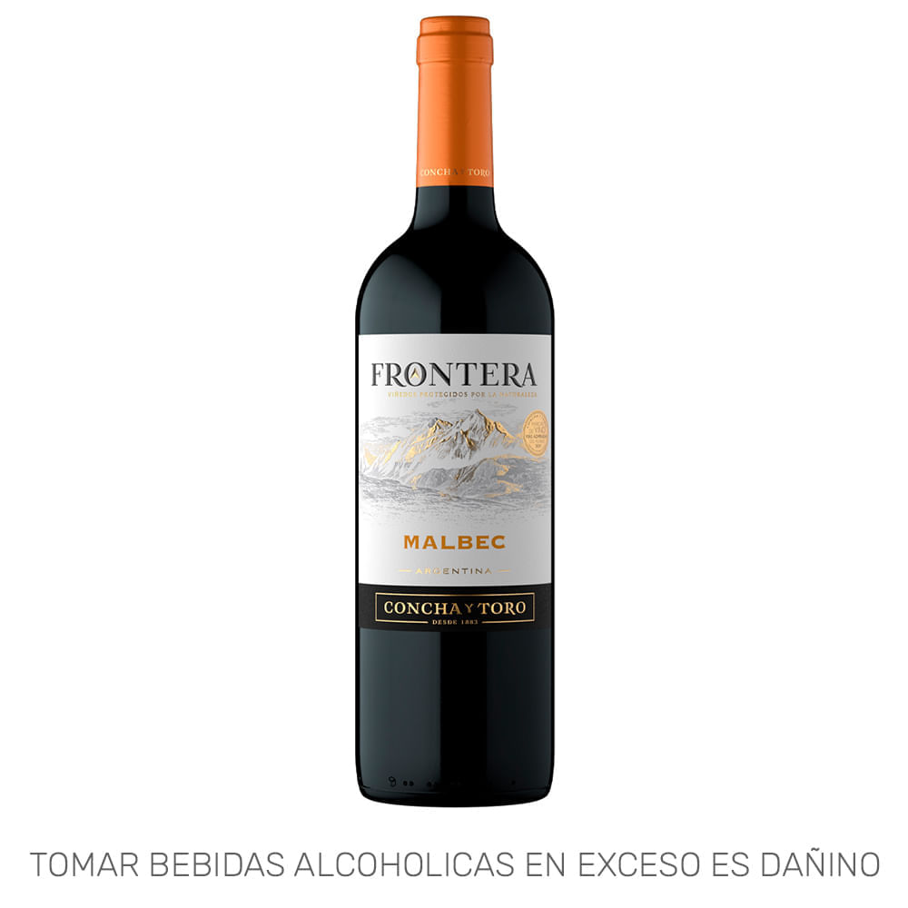 Vino Tinto FRONTERA Malbec Botella 750ml