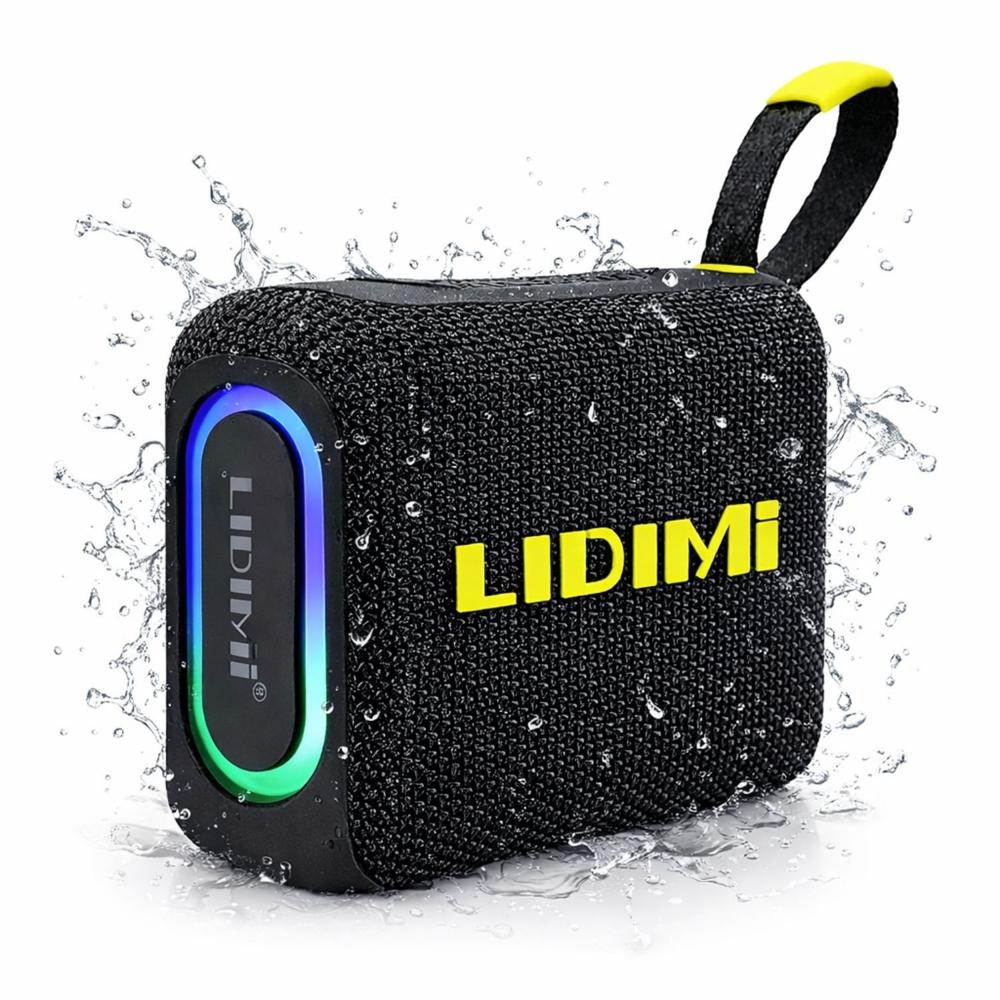 Parlante Portátil LIDIMI Bluetooth 5.2 10W Recargable con Power Bank y Luces RGB