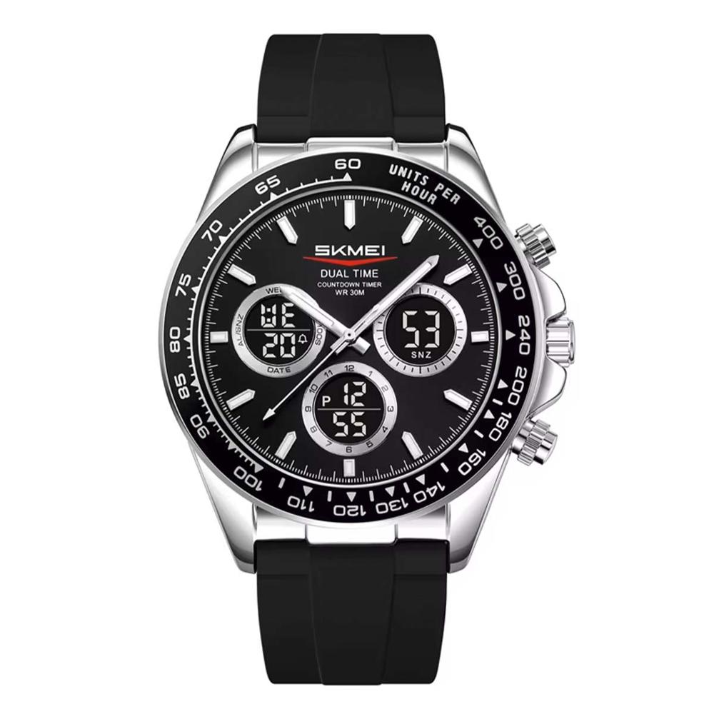 Reloj Skmei Orbit Hombre Analógico Digital Elegante Acero 2588
