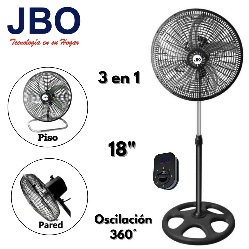 Ventilador 3 en 1 Orbital JBO 187PO Made in Taiwan Malla Plástico