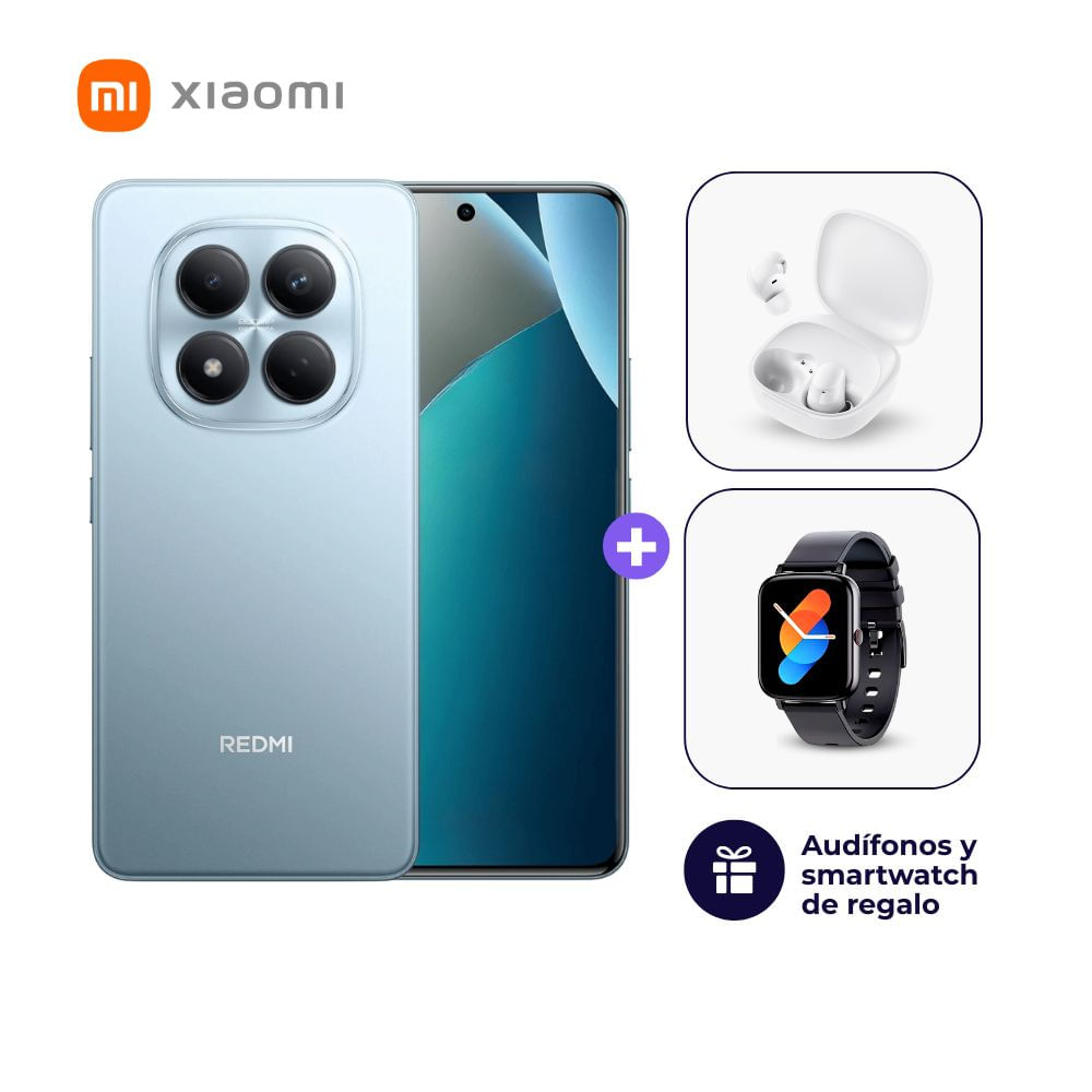 Xiaomi Redmi Note 15 Pro+ 5G 512GB 12GB Ram Azul + Smartwatch + Audífonos