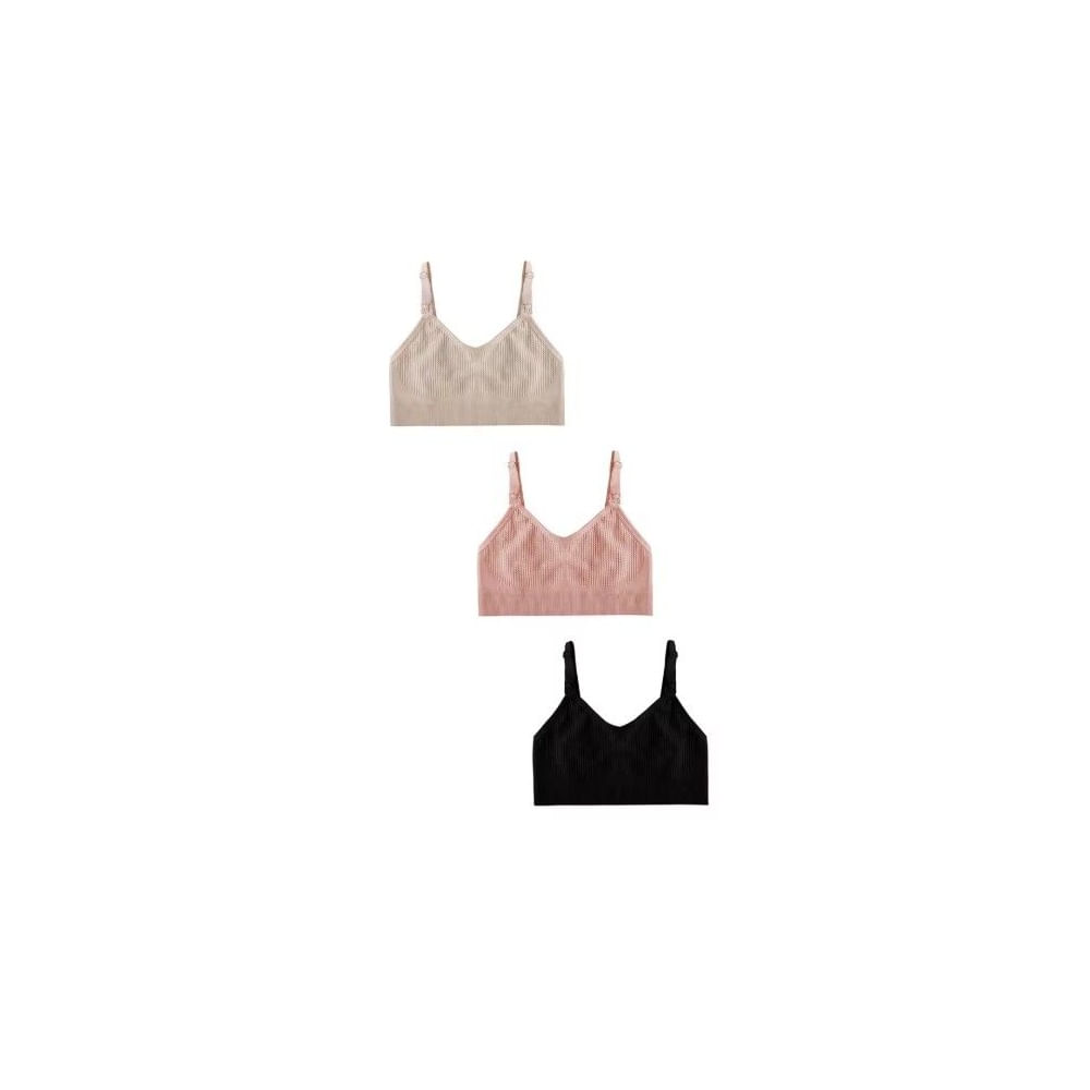 Conjunto de 3 sostenes de lactancia - talla M