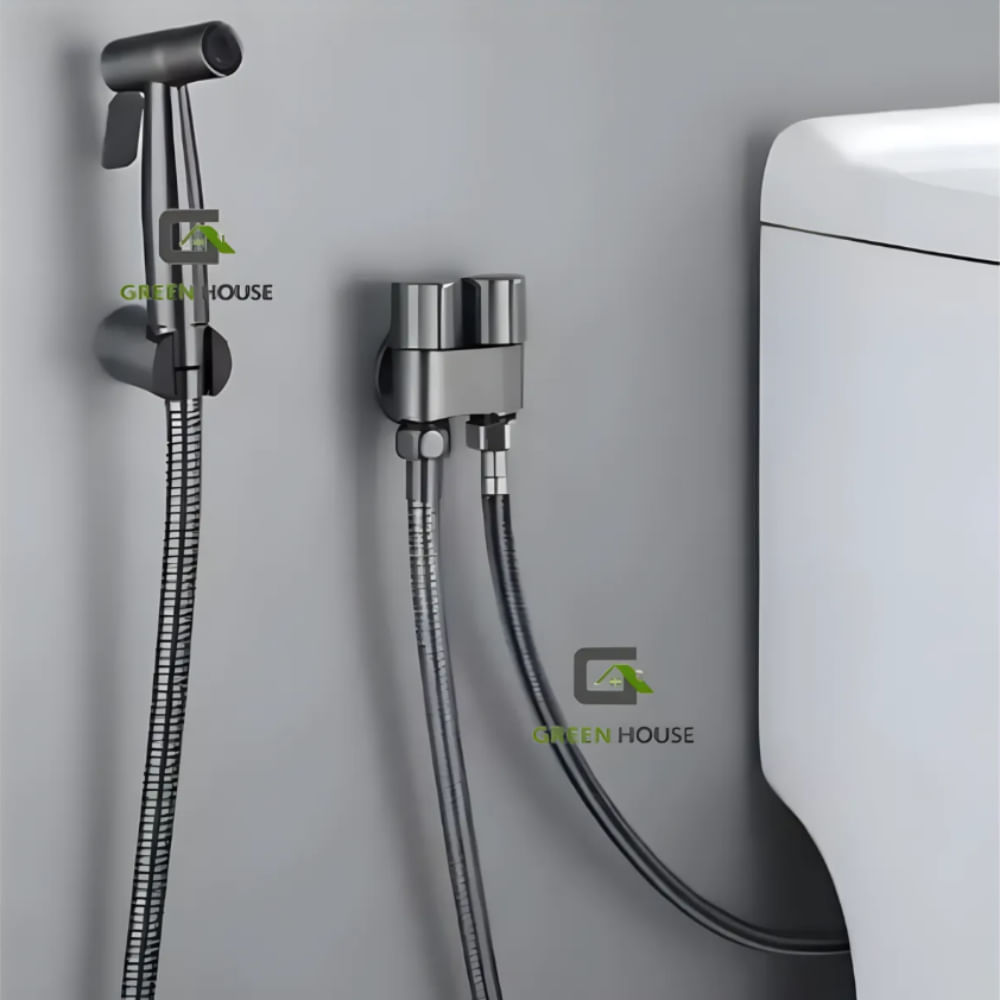 DUCHA BIDET COLOR NEGRO CON VALVULA DE ACERO SUS 304