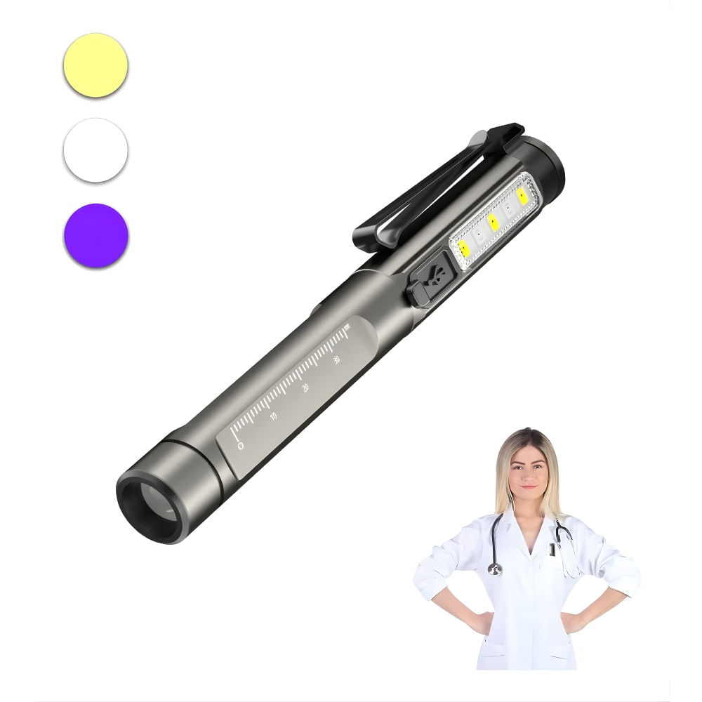 Lámpara De Diagnostico Médica Portátil Recargable Zarlury Amarillo blanco azul