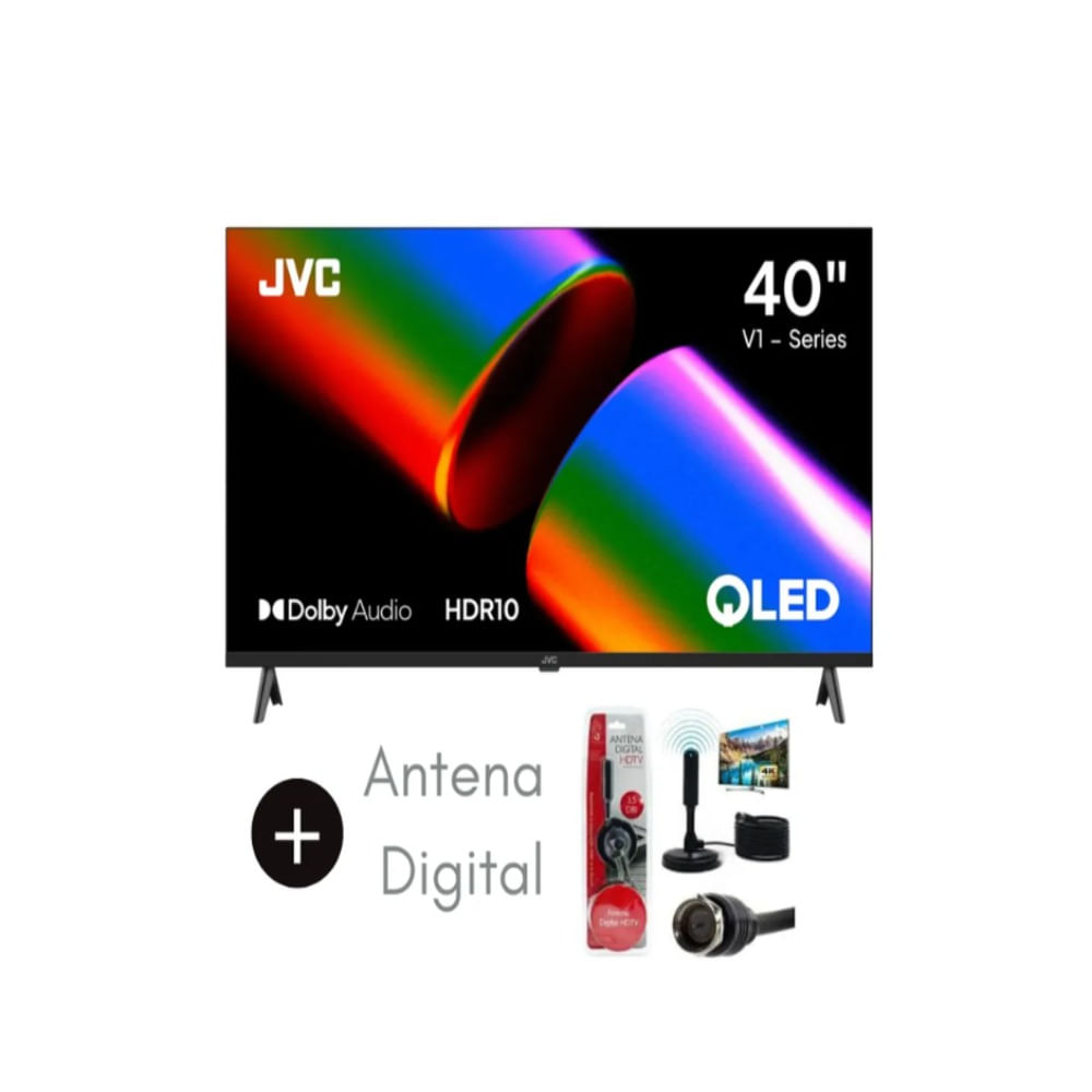 Televisor Jvc Qled 40 Fhd Google Tv Lt-40kb758 MAS  Antena Digital