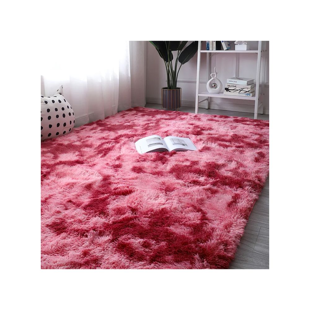 Alfombra De Felpa Piso Decorativo 150cm x 80cm Rosa Rojo Alfombra De Felpa Piso Decorativo 150cm x 80cm Rosa Rojo