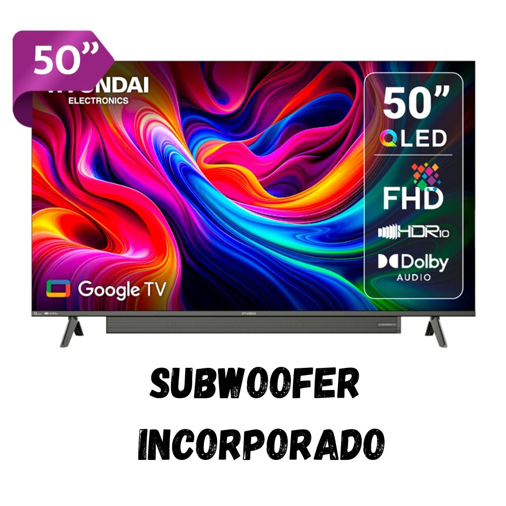 Televisor HYUNDAI 50'' QLED FHD Google TV HYLED5029QFG
