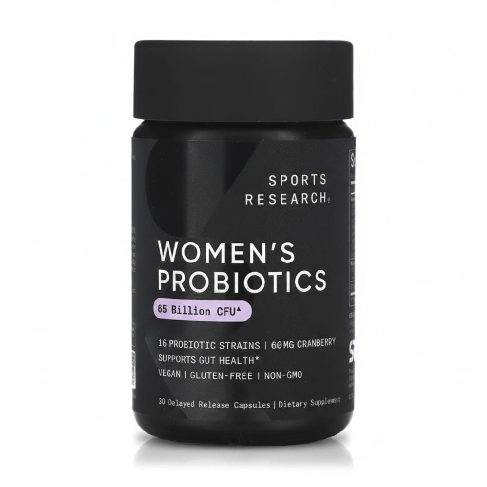 Women's Probiotics 65 Billion CFU y Cranberry 30 Cápsulas Sports Research