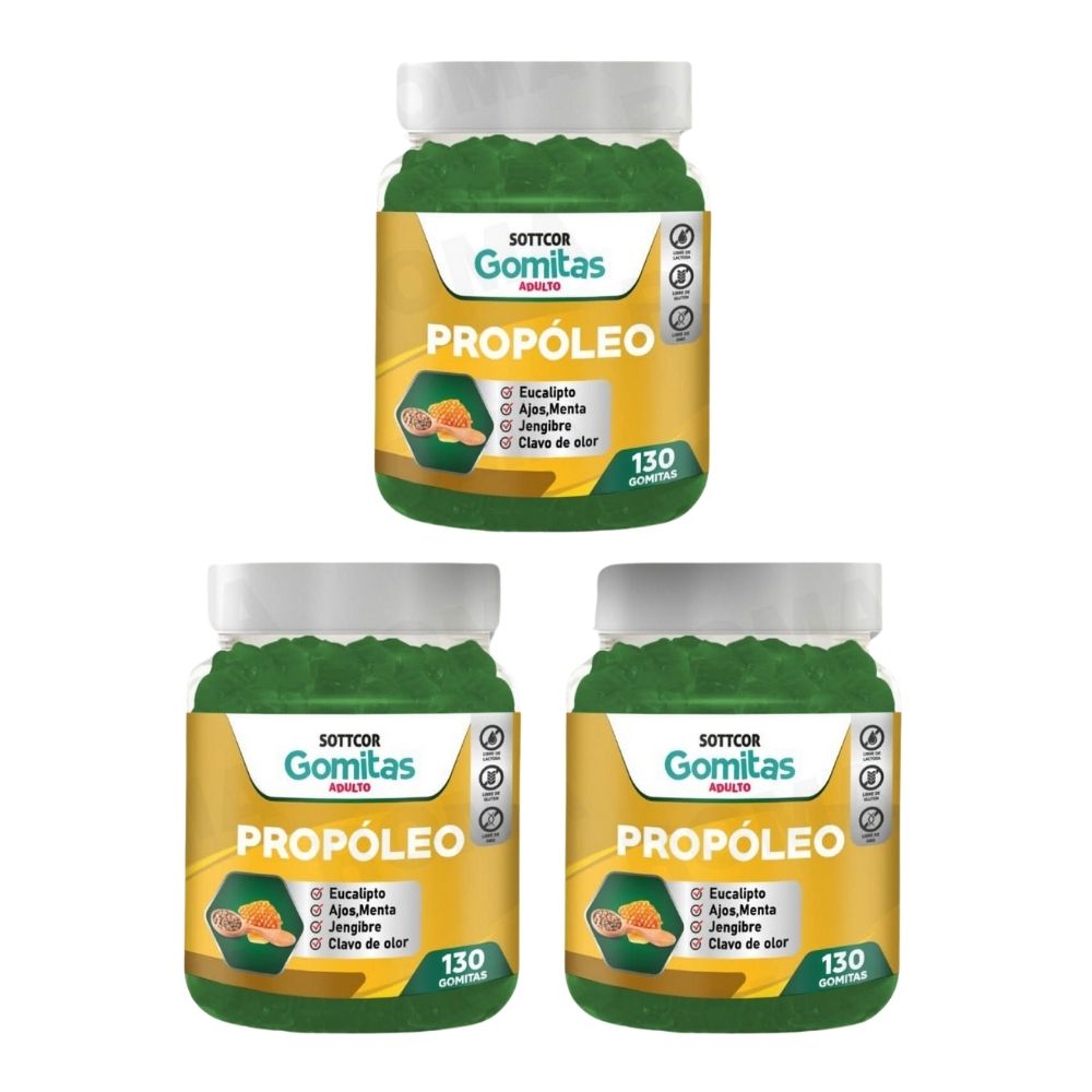 PACK 3 GOMITAS PROPÓLEO 390 UND