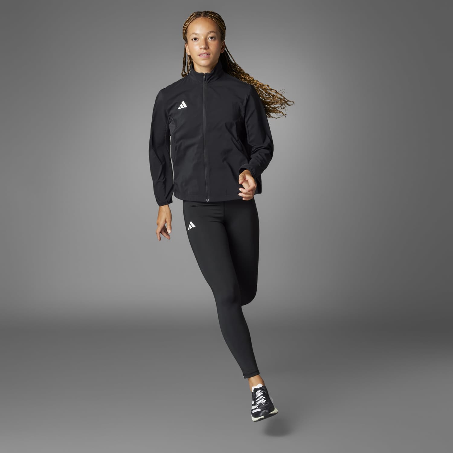 Casaca Deportiva Adidas Mujer Adizero E Jckt It7595 Negro