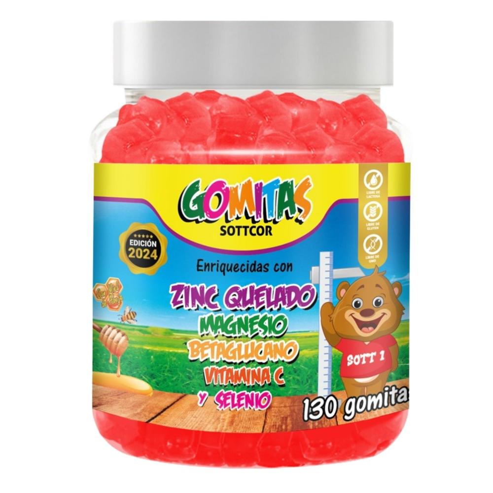 Zinc Para Niños Gomitas Sottcor 100g Fresa