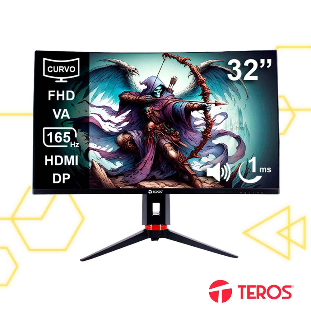 Monitor Curvo Gaming Teros TE-3215G 32” FHD 165Hz 1ms VA