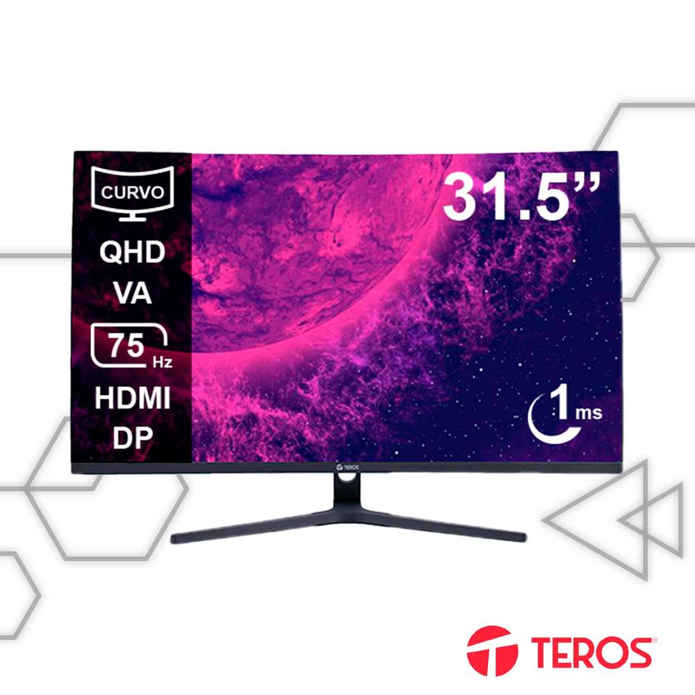 Monitor Curvo Teros TE-3253S 31.5” QHD VA 75Hz HDMI DP