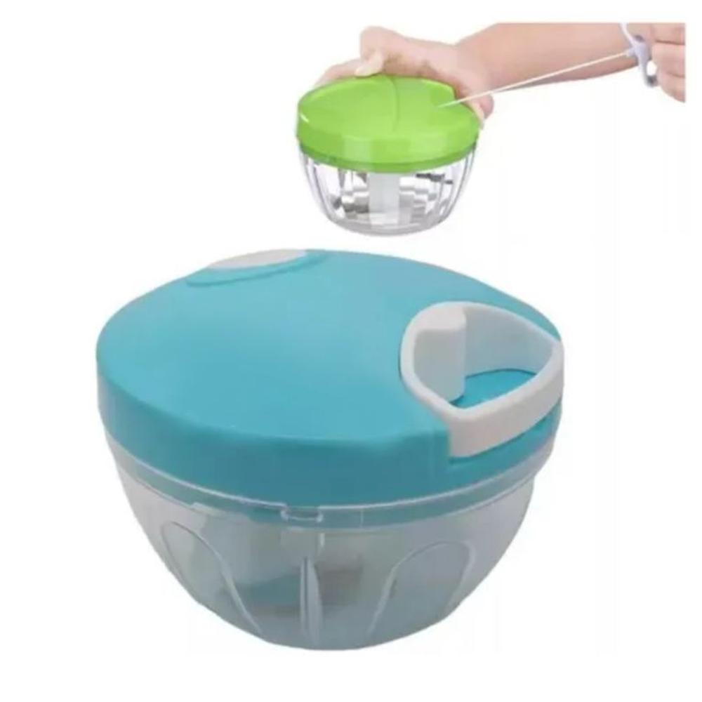 Picador Triturador de Alimentos Manual con Cuerda