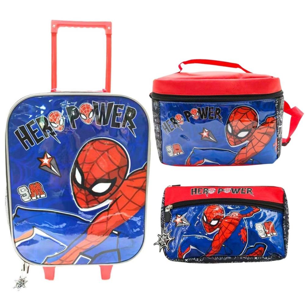 Pack Escolar Maleta Spiderman Eco Azul Oficio