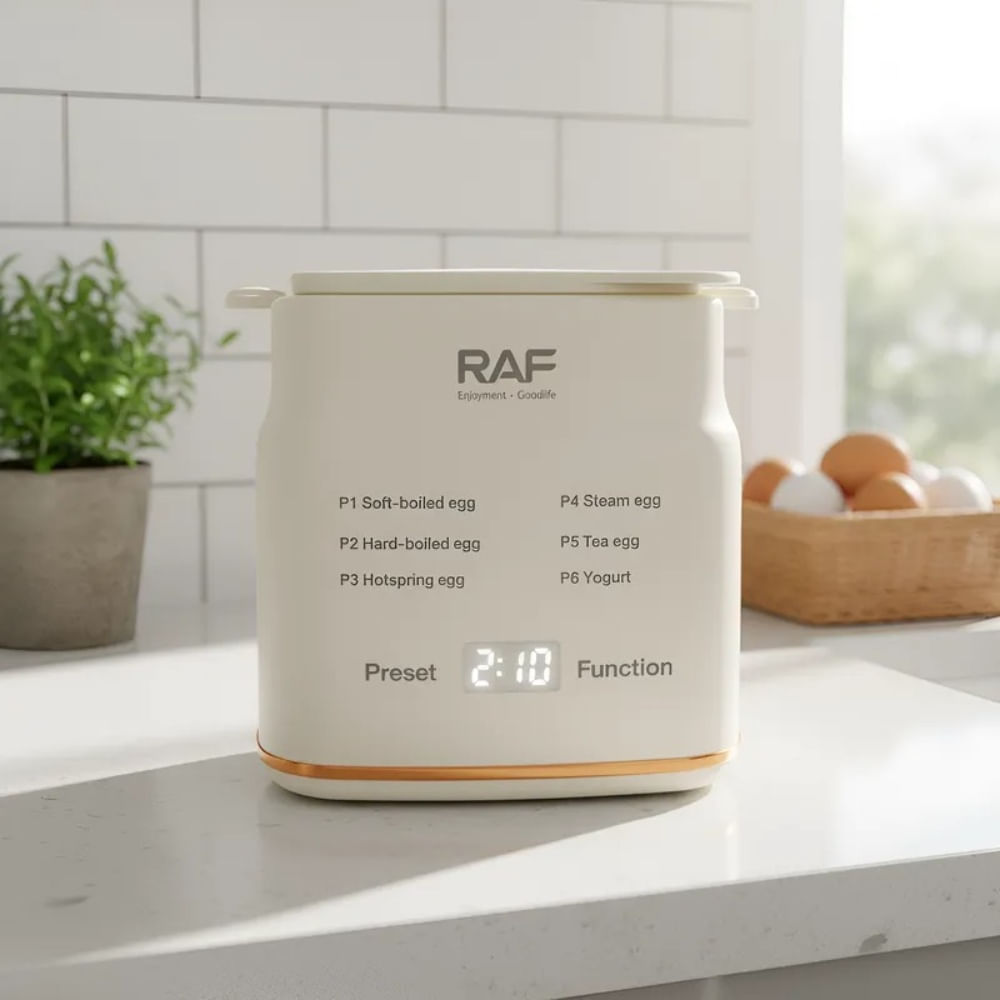 Hervidor Cocedor de Huevos con Pantalla Led RAF